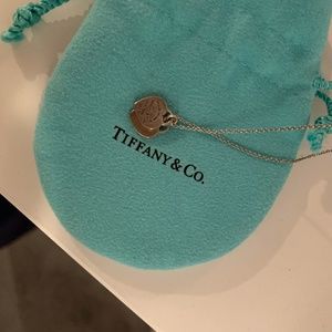 Return to Tiffany Mini Double Heart Tag Pendant